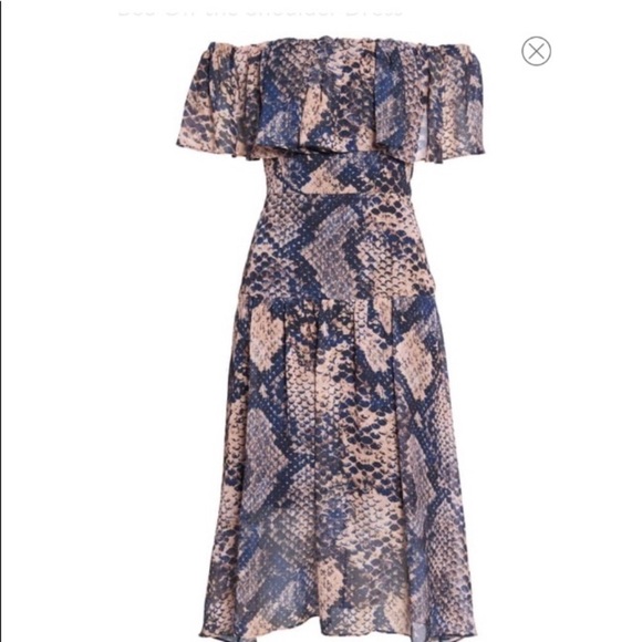Cooper St Boa Off the Shoulder Dress NWT - Picture 7 of 7